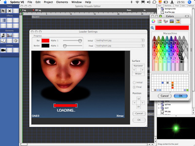 Spontz Visuals Editor software